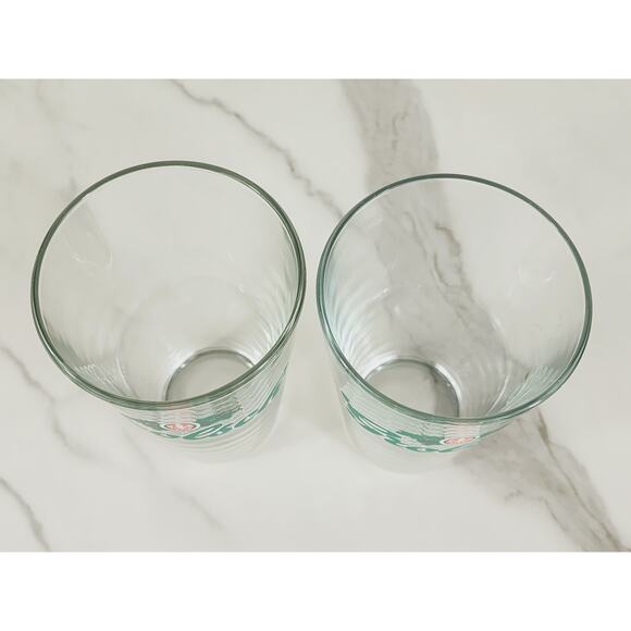 Dutch Grolsch Brewery Pint Beer Clear Glass 16oz Drinkware 5 1/2" Tumbler x2 - Picture 9 of 12